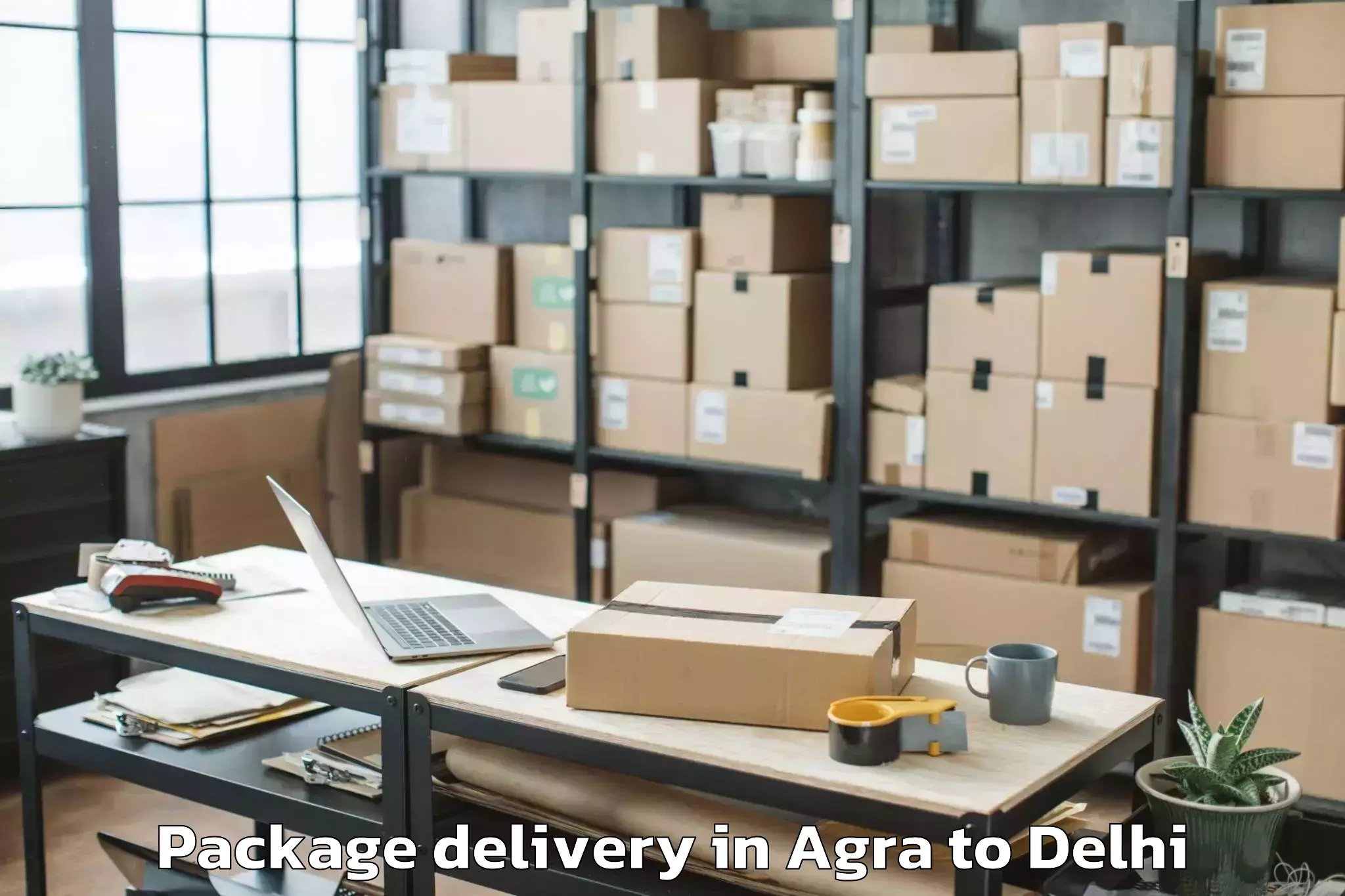 Book Agra to Indraprastha Institute Of Info Package Delivery